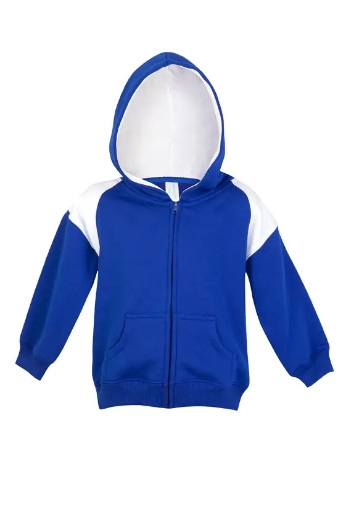 Picture of RAMO, Kids Contrast Panel With Zipper Hoodie